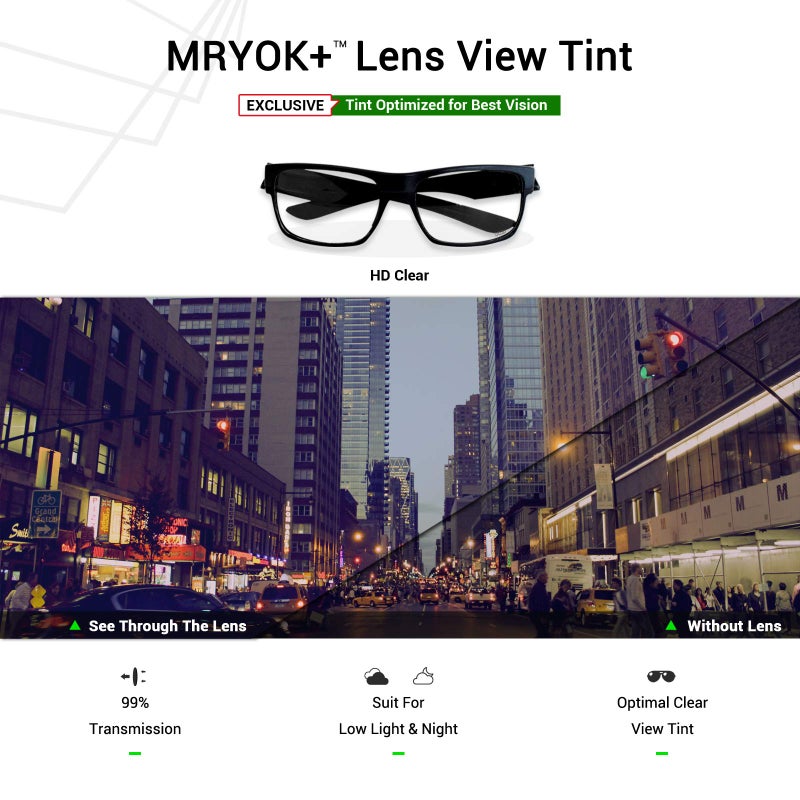 Mryok+ Polarized Replacement Lenses for Oakley Frogskins OO9013 - HD Clear - Image 4